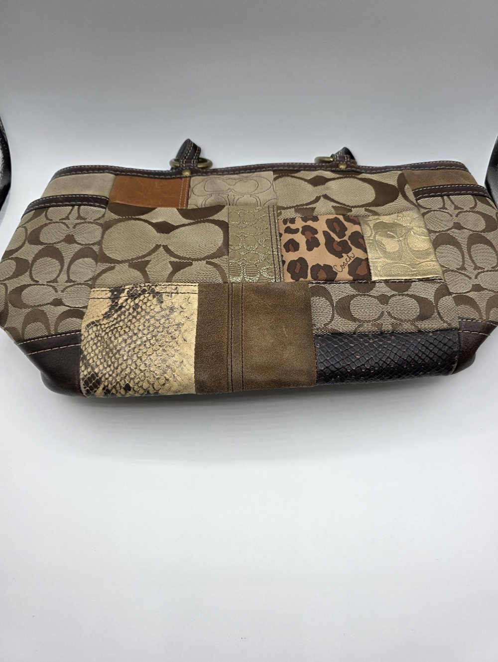 Vintage Coach Patchwork Shoulder Bag Y2K - Picture 5 of 16